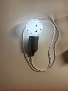 LED pendant light-Room essentials
Gray & white with silver bursts NEW NWT
